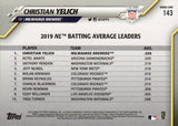 2020 Topps #143 Christian Yelich