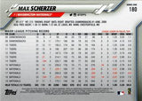 2020 Topps #180 Max Scherzer