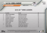 2020 Topps #232 Justin Verlander