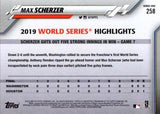2020 Topps #258 Max Scherzer