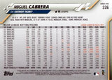 2020 Topps #336 Miguel Cabrera