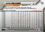 2020 Topps #345 Justin Verlander