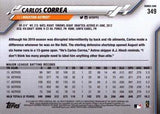 2020 Topps #349 Carlos Correa