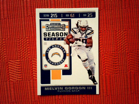2019 Panini Contenders NFL 100 Melvin Gordon III - Los Angeles Chargers (Base)