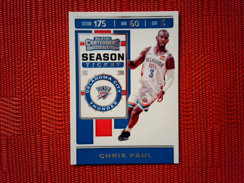 2019-20 Panini Contenders NBA Basketball - 16 Chris Paul - Oklahoma City Thunder (Base)