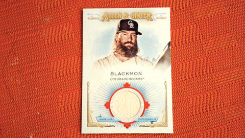 2020 Topps Allen & Ginter #FSRB-CBL Charlie Blackmon Full-Size Relics B