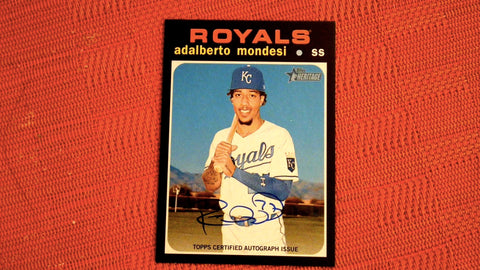 2020 Topps Heritage #ROA-AMO Adalberto Mondesi Real One Autographs High Number