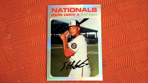 2020 Topps Heritage #THC-709 Starlin Castro 359/571 Chrome Refractor