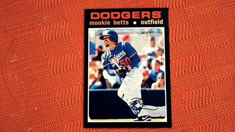 2020 Topps Heritage #502b Mookie Betts Action Image