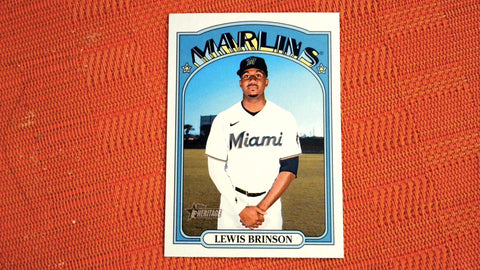 2021 Topps Heritage #708 Lewis Brinson