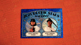 2021 Topps Heritage #15 2021 Rookie Stars - Marlins - Sixto Sanchez / Jesus Sanchez Chrome Blue Sparkle
