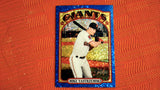 2021 Topps Heritage #135 Mike Yastrzemski Chrome Blue Sparkle