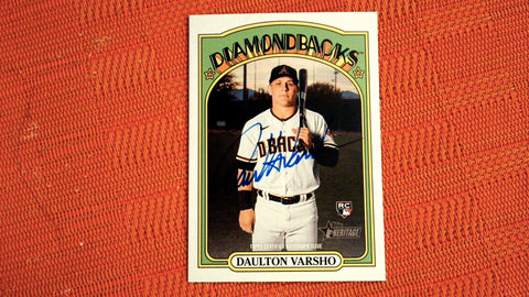 2021 Topps Heritage #ROA-DVA Daulton Varsho Real One Autographs