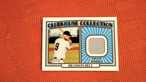2021 Topps Heritage #CCR-BB Brandon Belt Clubhouse Collection Relics