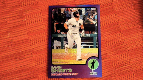 2022 Topps Heritage #181 Gavin Sheets Chrome Red Refractor