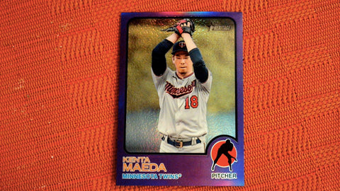 2022 Topps Heritage #427 Kenta Maeda Chrome Hot Box Refractor