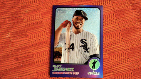 2022 Topps Heritage #179 Eloy Jimenez Chrome Hot Box Refractor