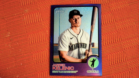 2022 Topps Heritage #96 Jarred Kelenic Chrome Hot Box Refractor