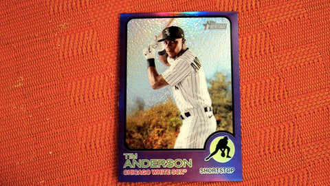 2022 Topps Heritage #241 Tim Anderson Chrome Hot Box Refractor
