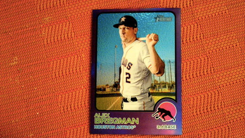 2022 Topps Heritage #104 Alex Bregman Chrome Hot Box Refractor