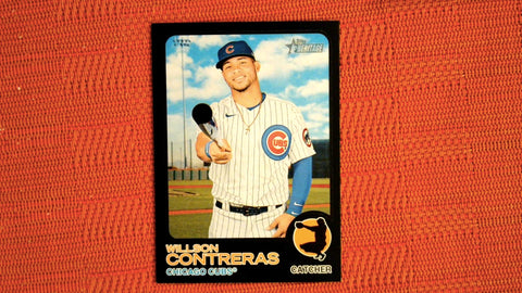 2022 Topps Heritage #46 Willson Contreras Black Border