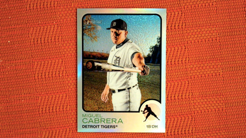 2022 Topps Heritage #340 Miguel Cabrera 403/673 Chrome Refractor