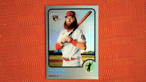 2022 Topps Heritage #176 Brandon Marsh 189/373 Chrome Silver Refractor