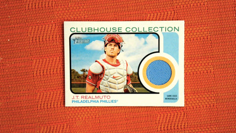 2022 Topps Heritage #CC-JTR J.T. Realmuto Clubhouse Collection Relics