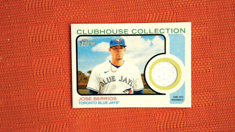2022 Topps Heritage #CC-JB Jose Berrios Clubhouse Collection Relics
