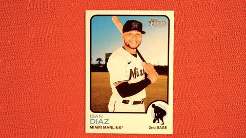 2022 Topps Heritage #451 Isan Diaz