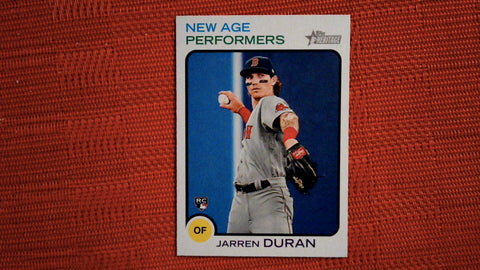 2022 Topps Heritage #NAP-23 Jarren Duran New Age Performers