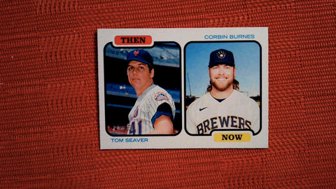 2022 Topps Heritage #TAN-SB Tom Seaver / Corbin Burnes Then and Now