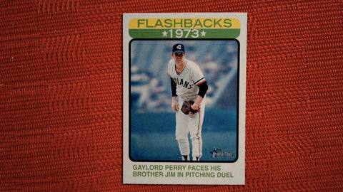 2022 Topps Heritage #BF-8 Gaylord Perry Baseball Flashbacks