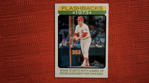 2022 Topps Heritage #BF-13 Wilbur Wood Baseball Flashbacks