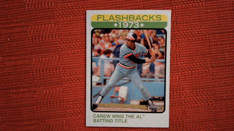 2022 Topps Heritage #BF-15 Rod Carew Baseball Flashbacks