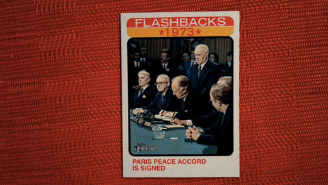 2022 Topps Heritage #NF-2 Paris Peace Accord is Signed News Flashbacks
