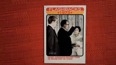 2022 Topps Heritage #NF-8 Henry Kissinger Begins Term as Secretary Of State News Flashbacks