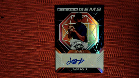 2021 Panini Elite Extra Edition #HG-JS Jairo Solis Auto Hidden Gems Signatures Black