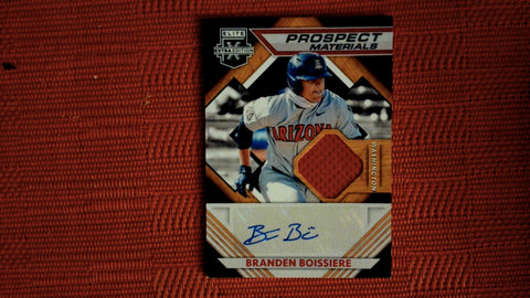 2021 Panini Elite Extra Edition #PMS-BB Branden Boissiere Auto Prospect Materials Signatures