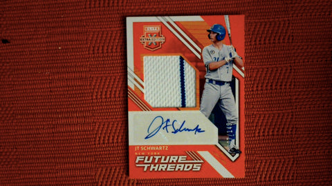 2021 Panini Elite Extra Edition #FTS-JS JT Schwartz Orange 107/149 Future Threads Signatures