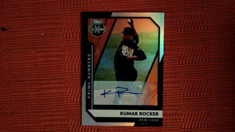 2021 Panini Elite Extra Edition #102 Kumar Rocker Auto 3/76 Prime Numbers C