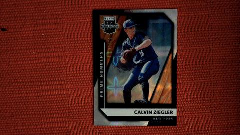 2021 Panini Elite Extra Edition #46 Calvin Ziegler Auto 22/72 Prime Numbers B Signatures