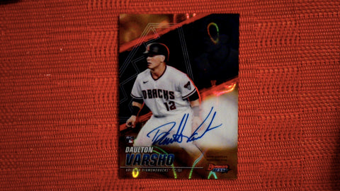 2021 Bowman's Best #B21-DV Daulton Varsho 26/75 Best of 2021 Autographs Gold Lava Refractor