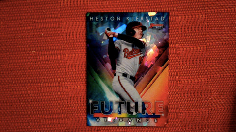 2021 Bowman's Best #BFV-15 Heston Kjerstad Bowman Future Vibrance Atomic Refractor