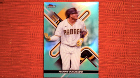 2022 Topps Finest #83 Manny Machado Aqua Refractor - 105/199