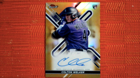 2022 Topps Finest #FA-CWE Colton Welker Gold Auto 15/50