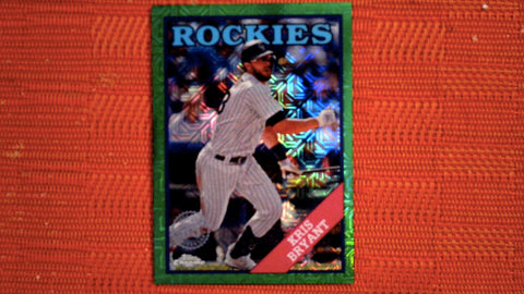 2023 Topps Series 1 #T88C-97 Kris Bryant 1988 Topps Baseball Set Silver Pack Green 99/99 Ebay 1/1