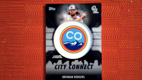 2023 Topps Series 1 #CC-BR Brendan Rodgers City Connect Commemorative Patch Set Black 33/299