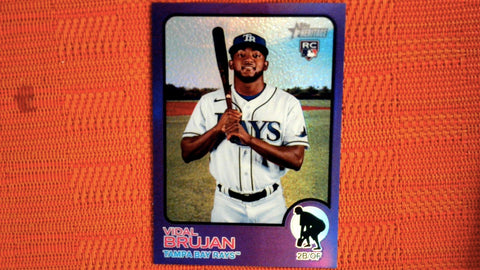 2022 Topps Heritage #90 Vidal Brujan Chrome Hot Box Refractor