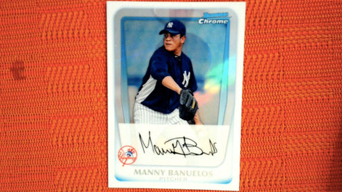 2011 Bowman Chrome #BCP133 Manny Banuelos 57/500 Prospects Refractors
